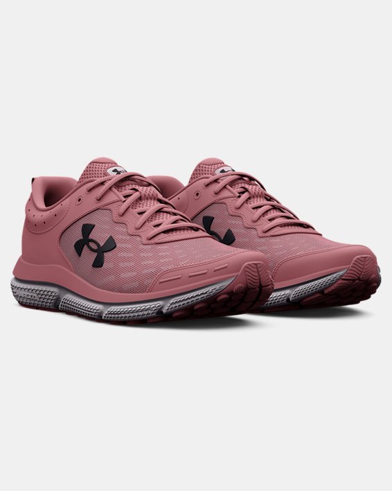 Women's UA Charged Assert 10 Wide (D)  Running Shoes, Pink, pdpMainDesktop image number 3